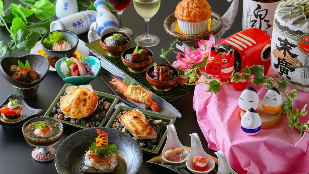Ooedo Onsen Monogatari Aizu Hotel Екстериор снимка